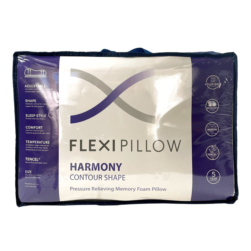 Flexi Pillow - Harmony Contour Memory Foam Pillow