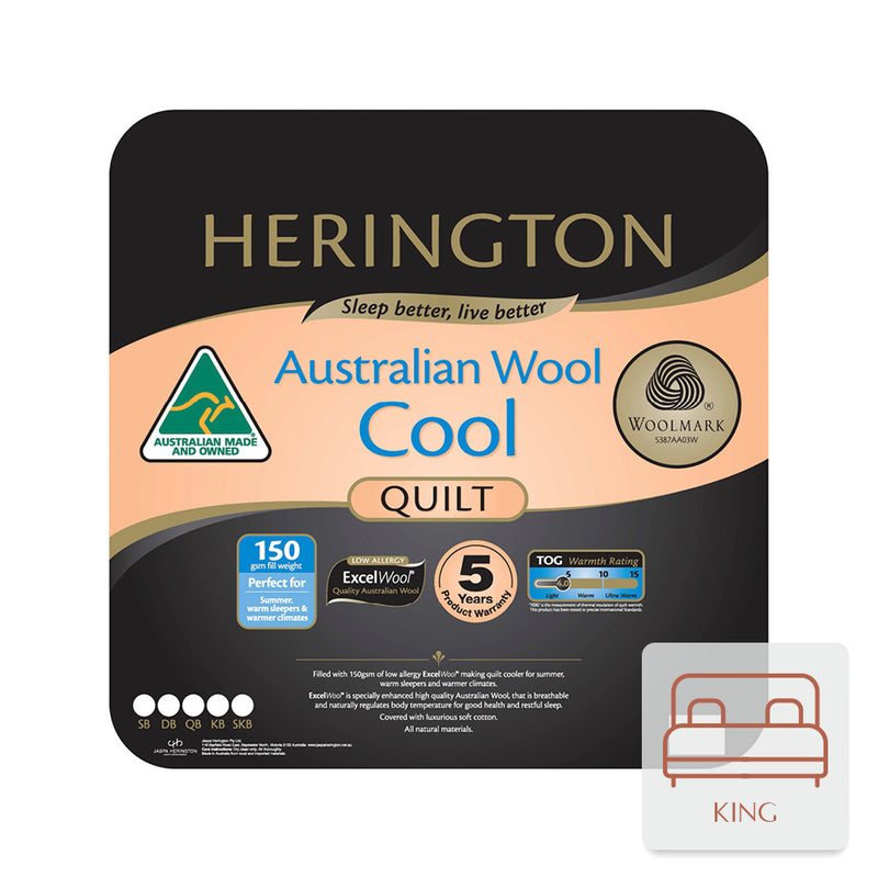 Herington Cool Wool King Quilt