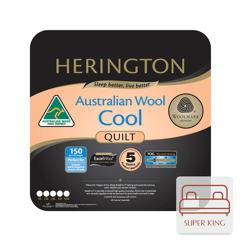 Herington Cool Wool Super King Quilt