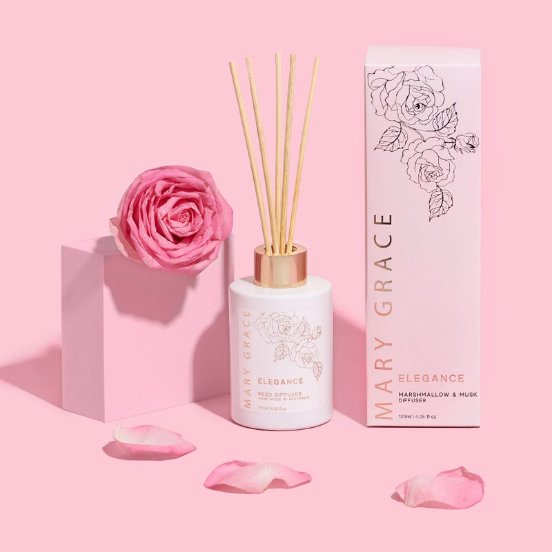 Mary Grace Elegance Reed Diffuser Marshmallow & Musk