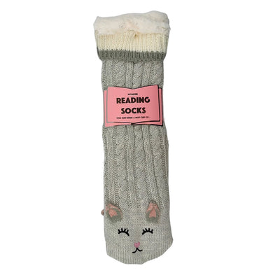 Reading Socks Womens Grey Cat